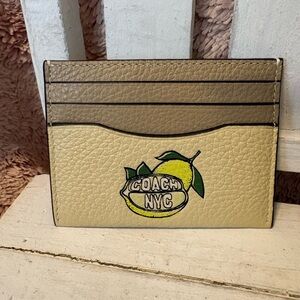 Coach special edition lemon card holder